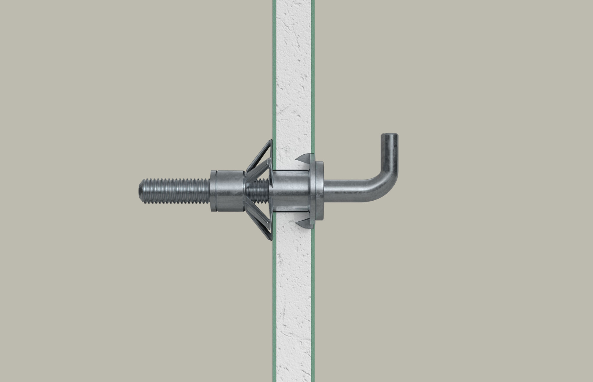 fischer Metal cavity fixing HM 5 x 37 H with angle hook SB-card